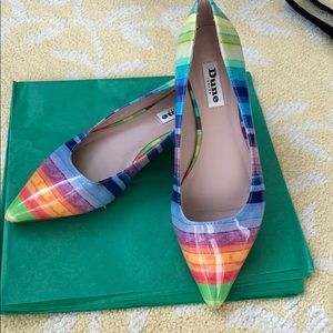 Pointed toe patent leather flats - Dune London